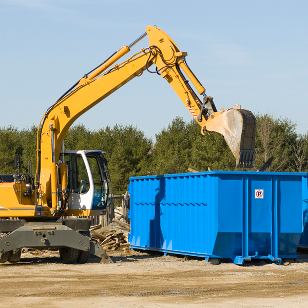 how many times can i have a residential dumpster rental emptied in Grant MN